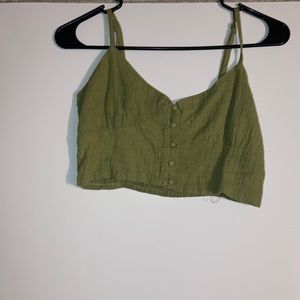 Forever 21 Green Crop Top